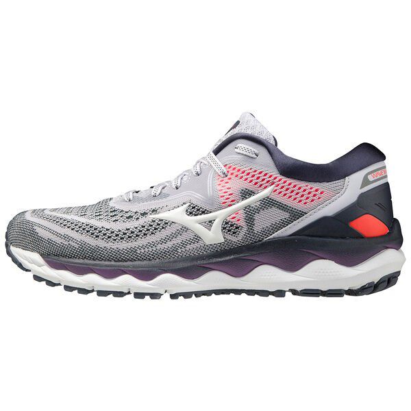 Tenis Para Correr Mizuno Wave Sky 4 Mujer Grises/Rojos/Morados | Mexico-346589